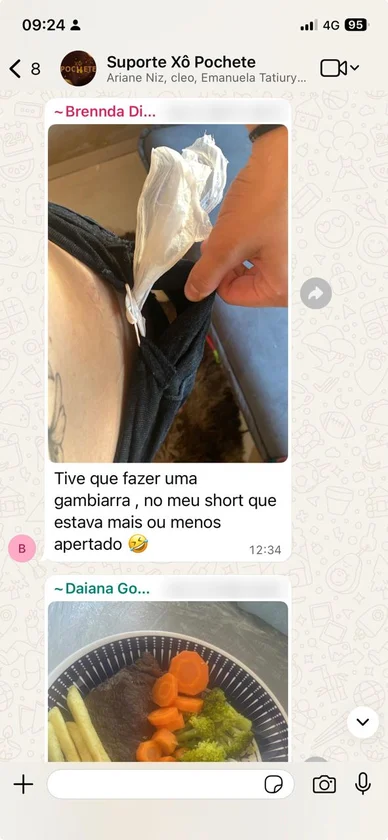 Print de WhatsApp de aluna do Mateus